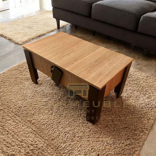 Table basse moderne avec coffre secret طاولة عصرية مع خزنة سرية